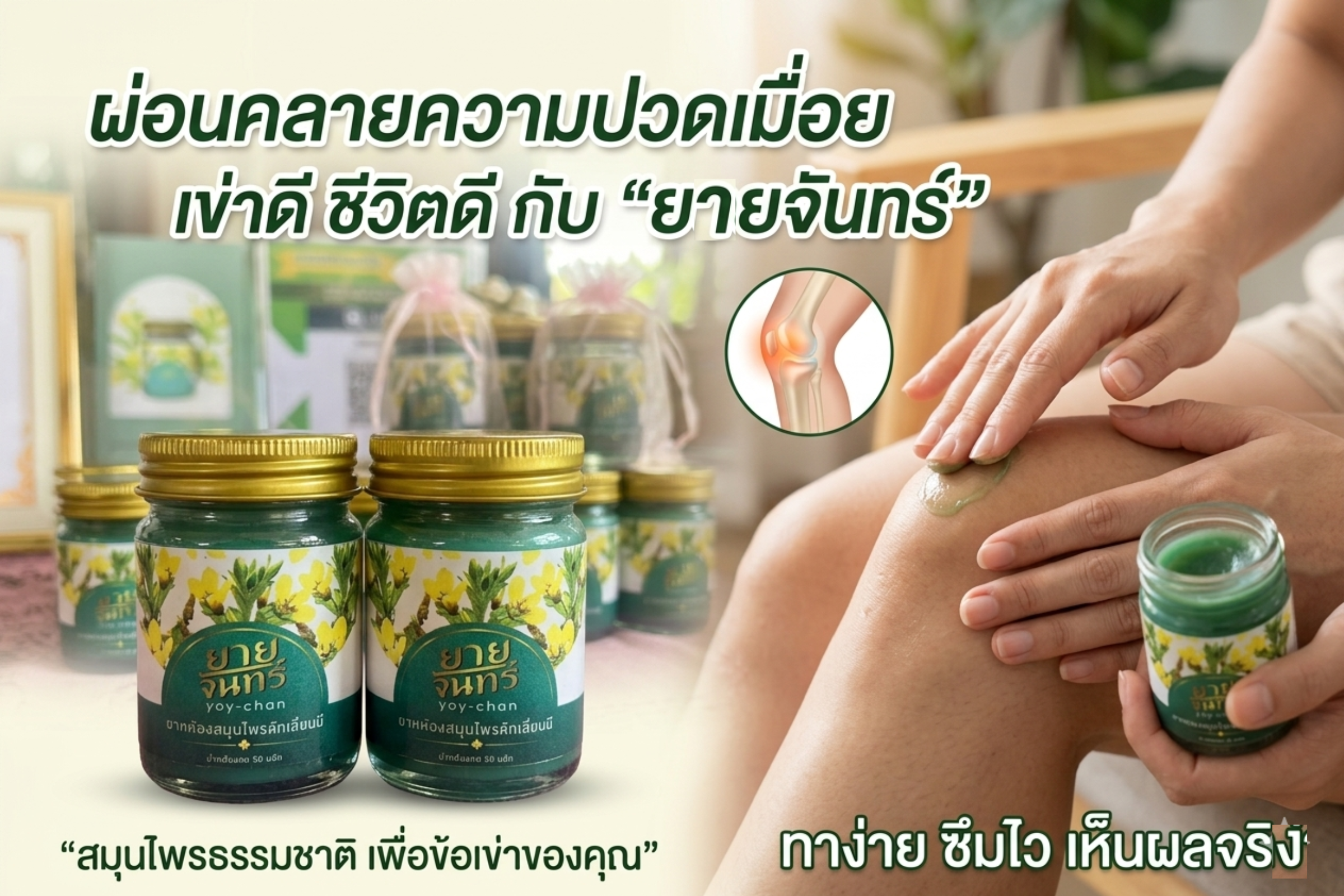 ยาหม่องสมุนไพรจากผักเสี้ยนผี