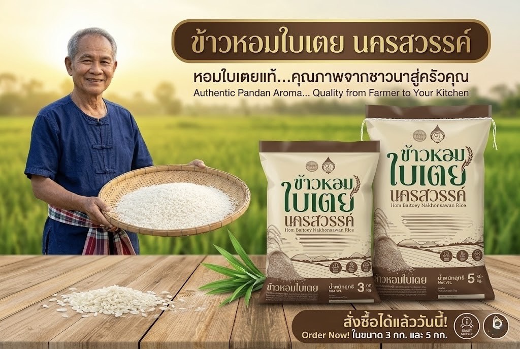 ข้าวหอมใบเตย (GI)