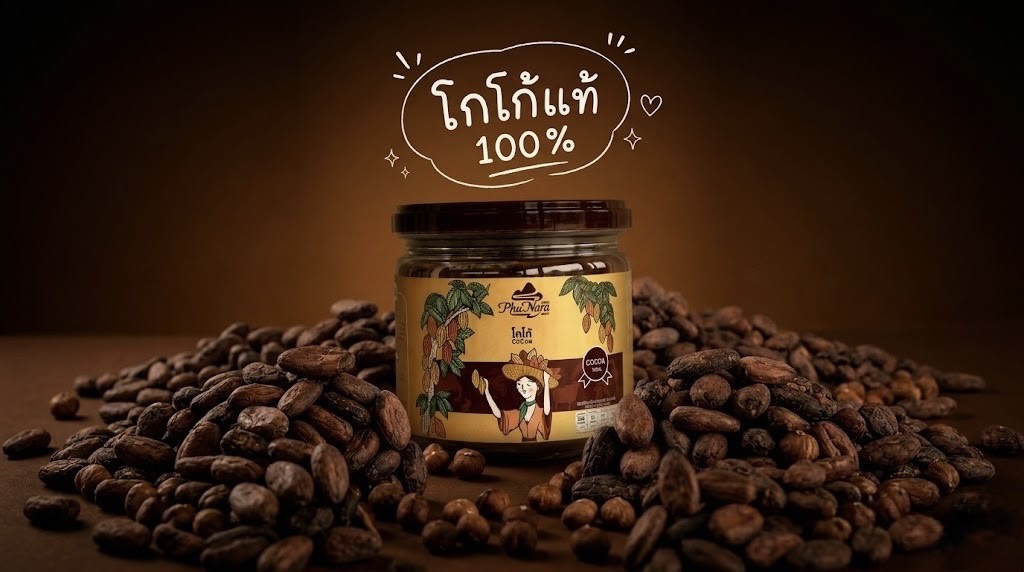 ผงโกโก้ 100 % ตรา ภูนารา