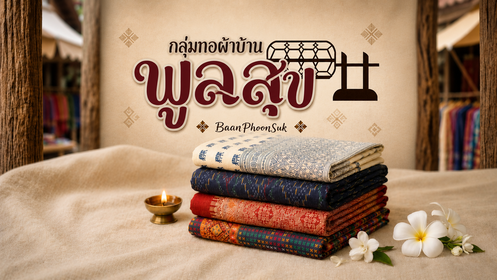 ชุดเดรสผ้าทอลายโบราณ