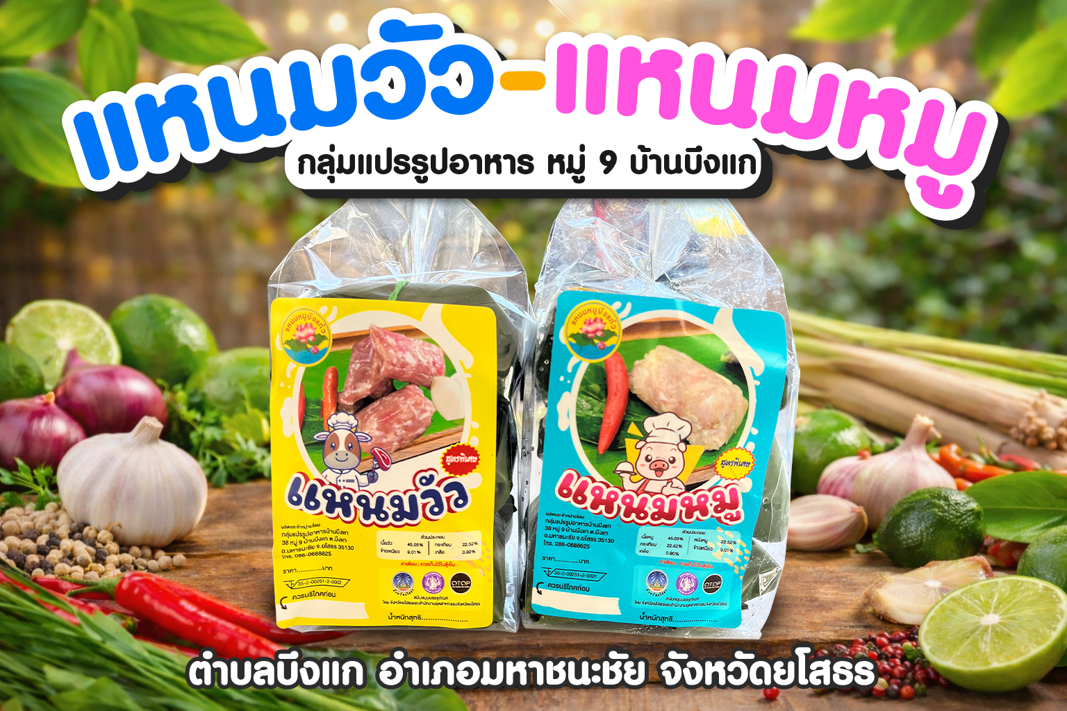 แหนมหมูและแหนมวัว