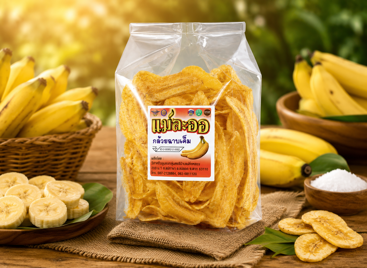 กล้วยฉาบแม่ละออ ขนมกล้วยฉาบกรอบ 🍌ทำจากกล้วยแท้ 100%