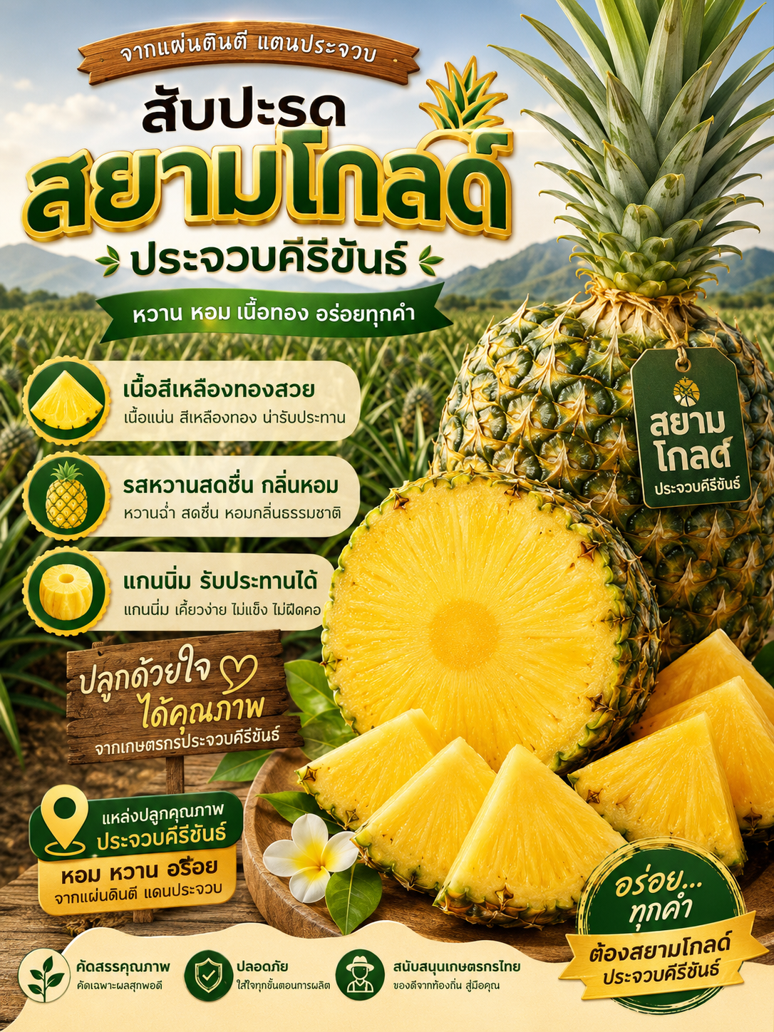 สับปะรดสยามโกลด์