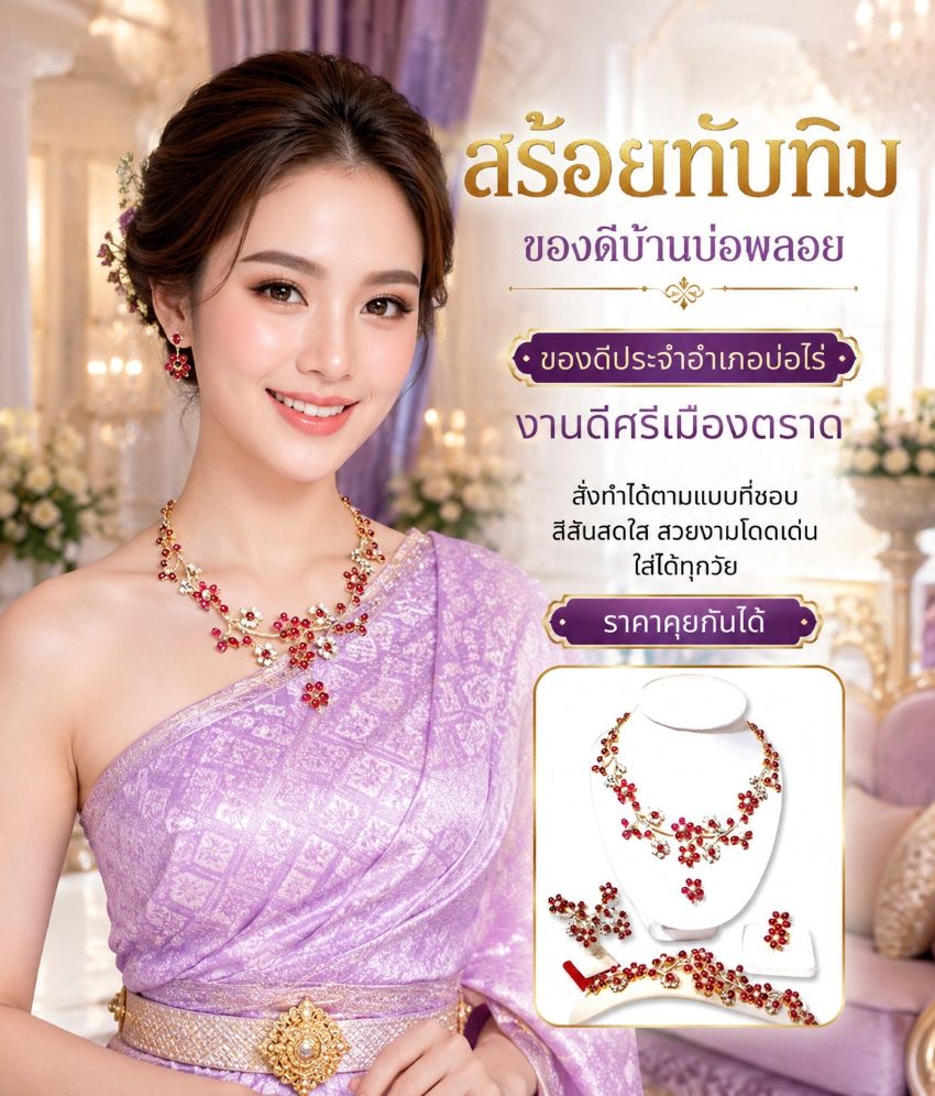 เครื่องประดับสร้อยทับทิม