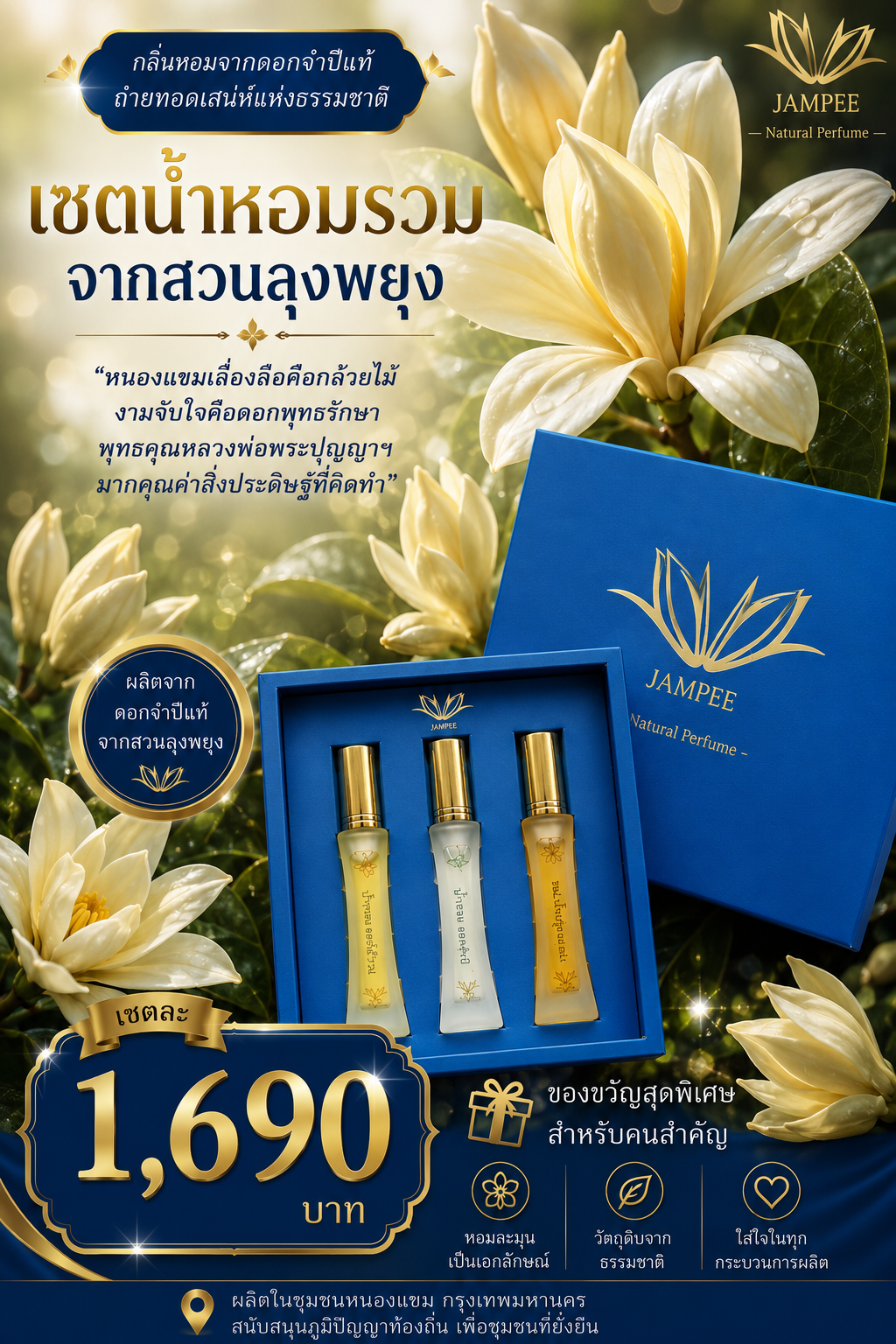 เซตน้ำหอมดอกจําปี (JAMPEE)