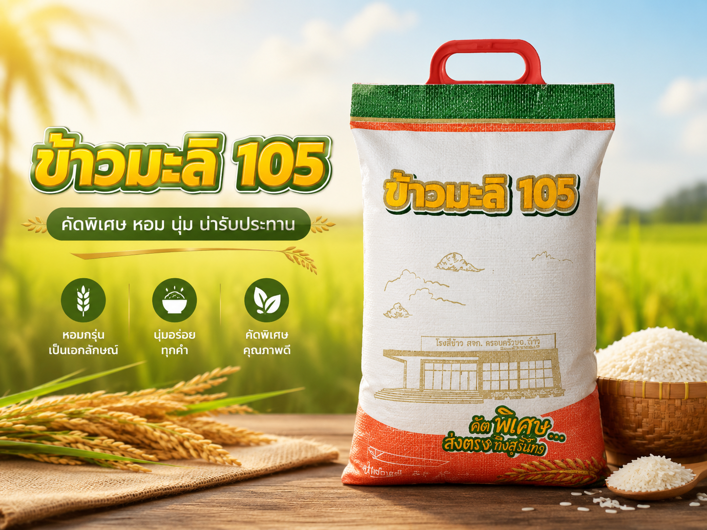 ข้าวหอมมะลิ 100% ตรา ข้าวสามารถ
