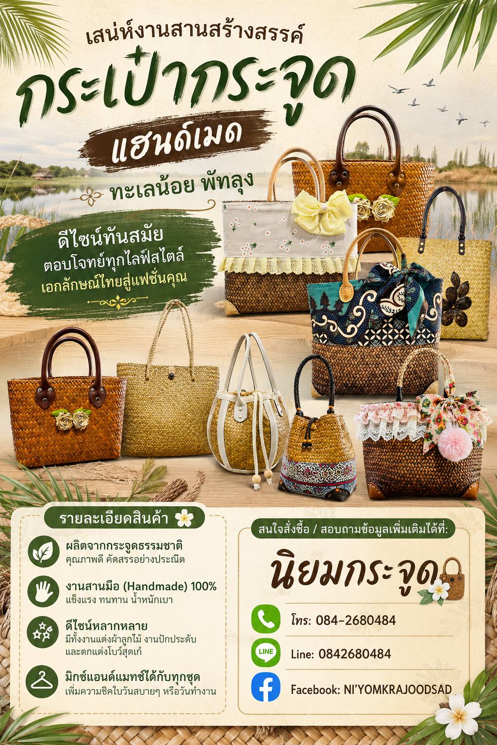 ผลิตภัณฑ์กระจูดทะเลน้อย จ.พัทลุง