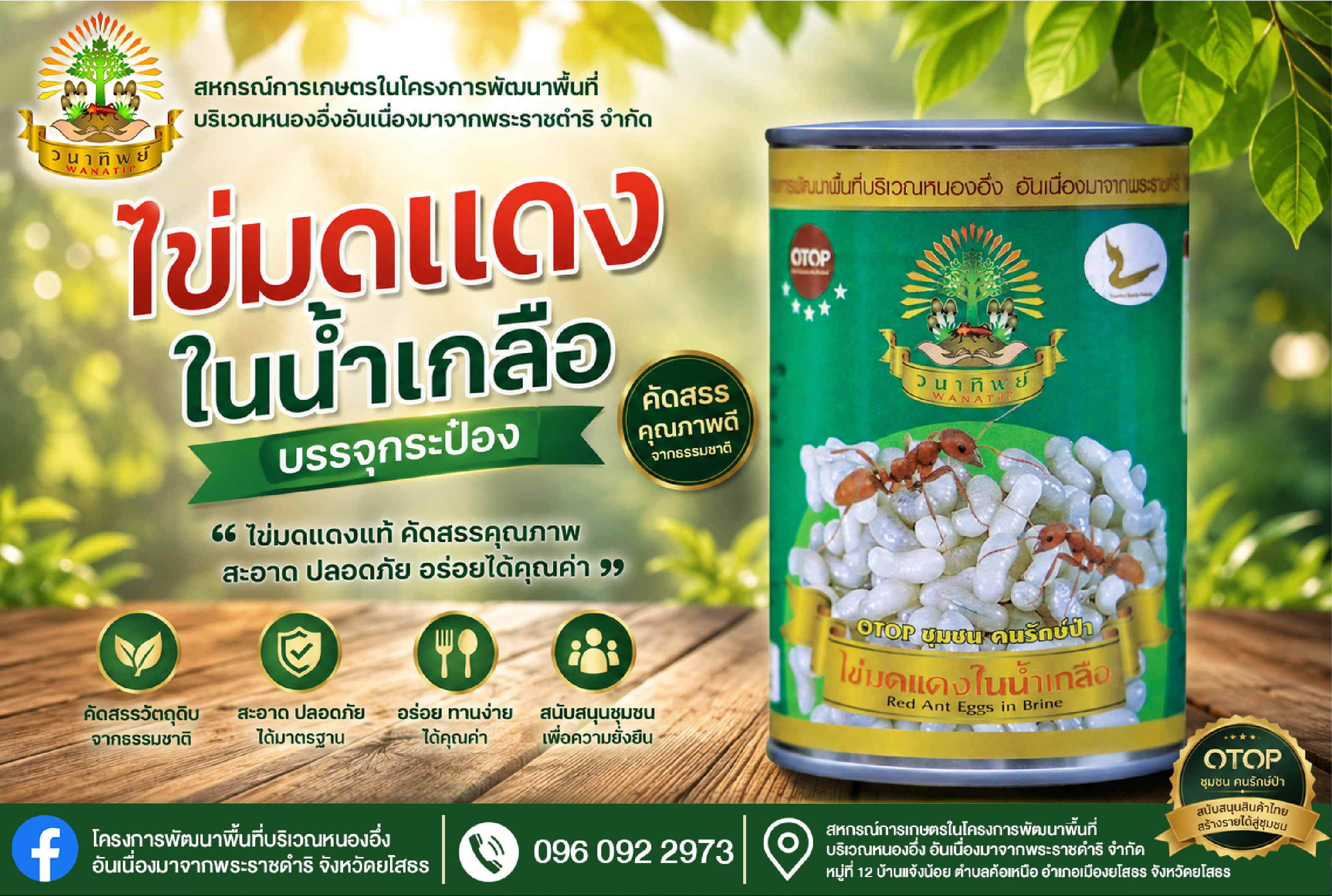 ไข่มดแดงในน้ำเกลือ