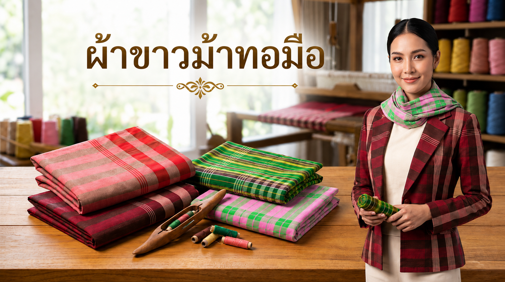 ผ้าขาวม้าทอมือ