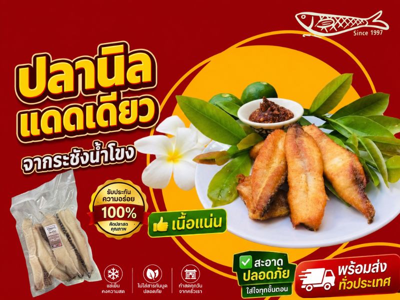 ปลานิลแดดเดียว