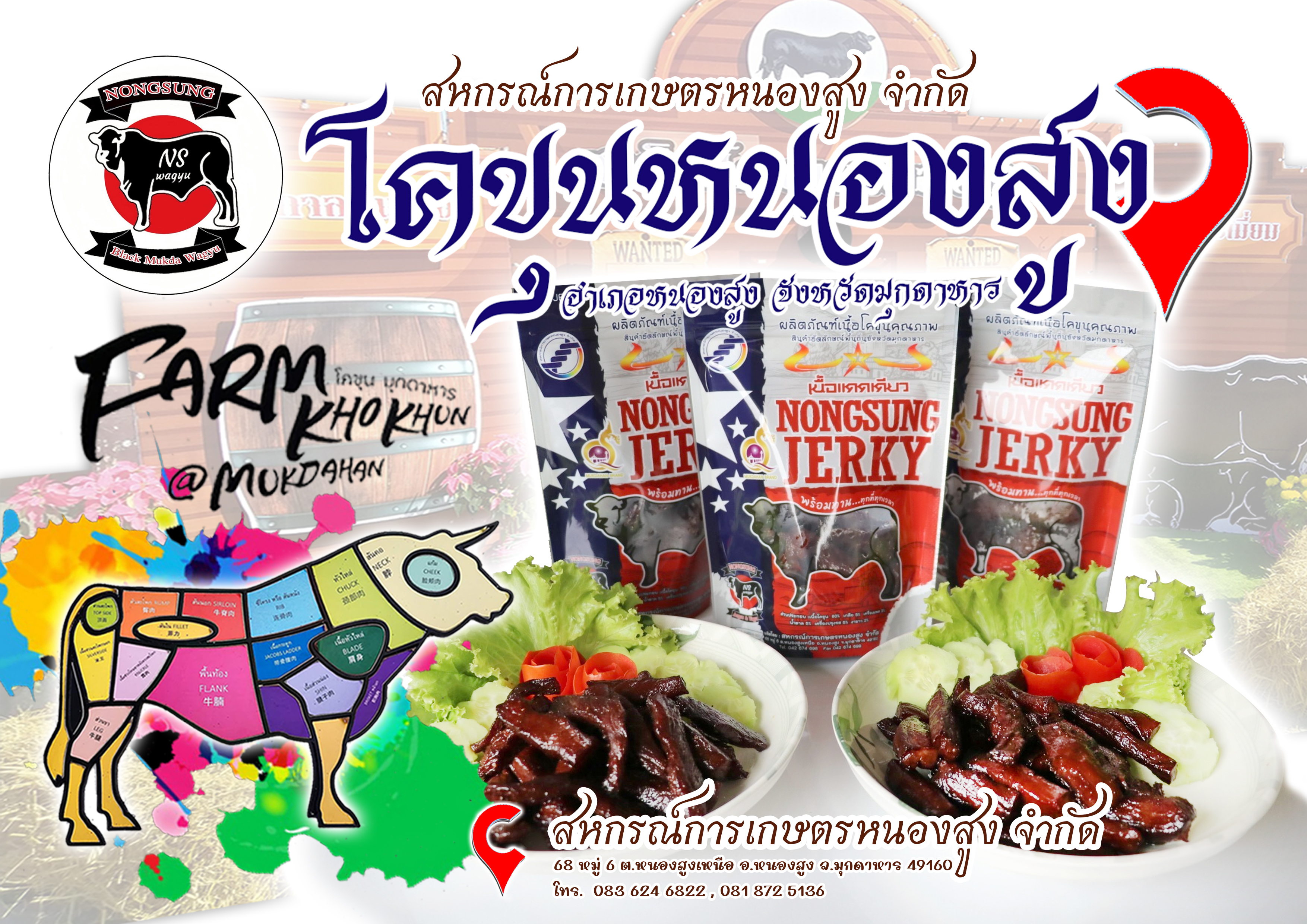 เนื้อแดดเดียว Nong Sung Jerky